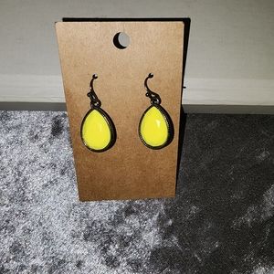 Neon Yellow Earrings